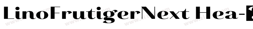 LinoFrutigerNext Hea字体转换